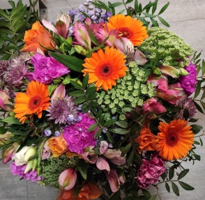 Bouquet de saison teintes multicolores